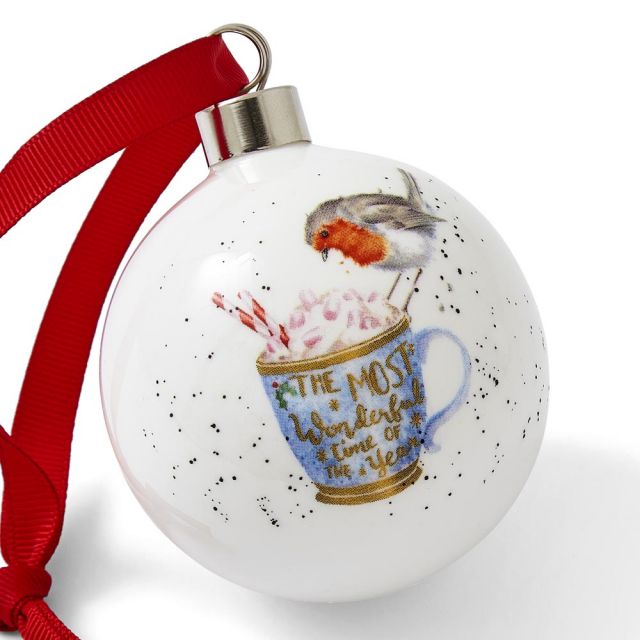 Royal Worcester Cup of Cheer Bauble Ornament