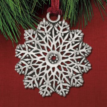 Seagull Pewter Polar Twist Snowflake Ornament