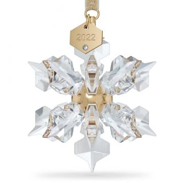 2022 3D Swarovski Annual Snowflake Crystal Ornament image