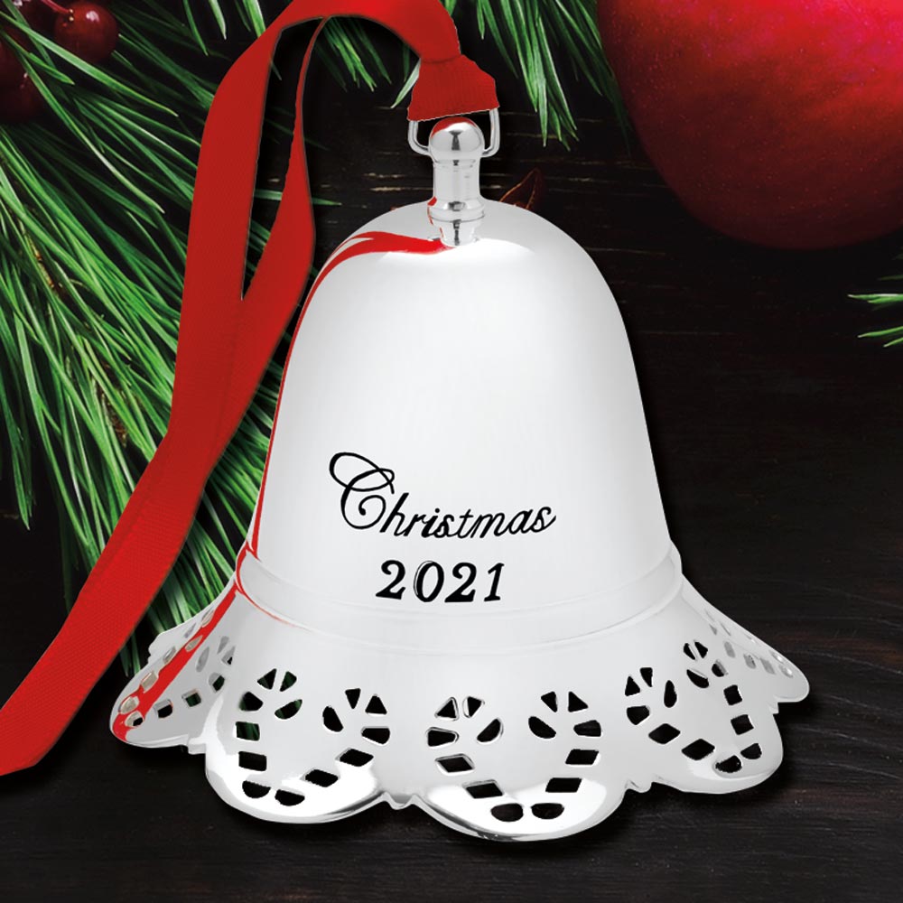 Towle 2022 Christmas Bell Sterling Collectables: 2021 Towle Music Bell 41St Edition Silverplate  Ornament