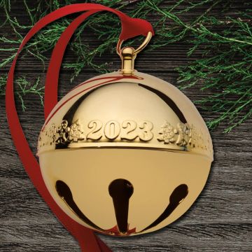 2023 Wallace Sleigh Bell 34th Edition Goldplate Ornament