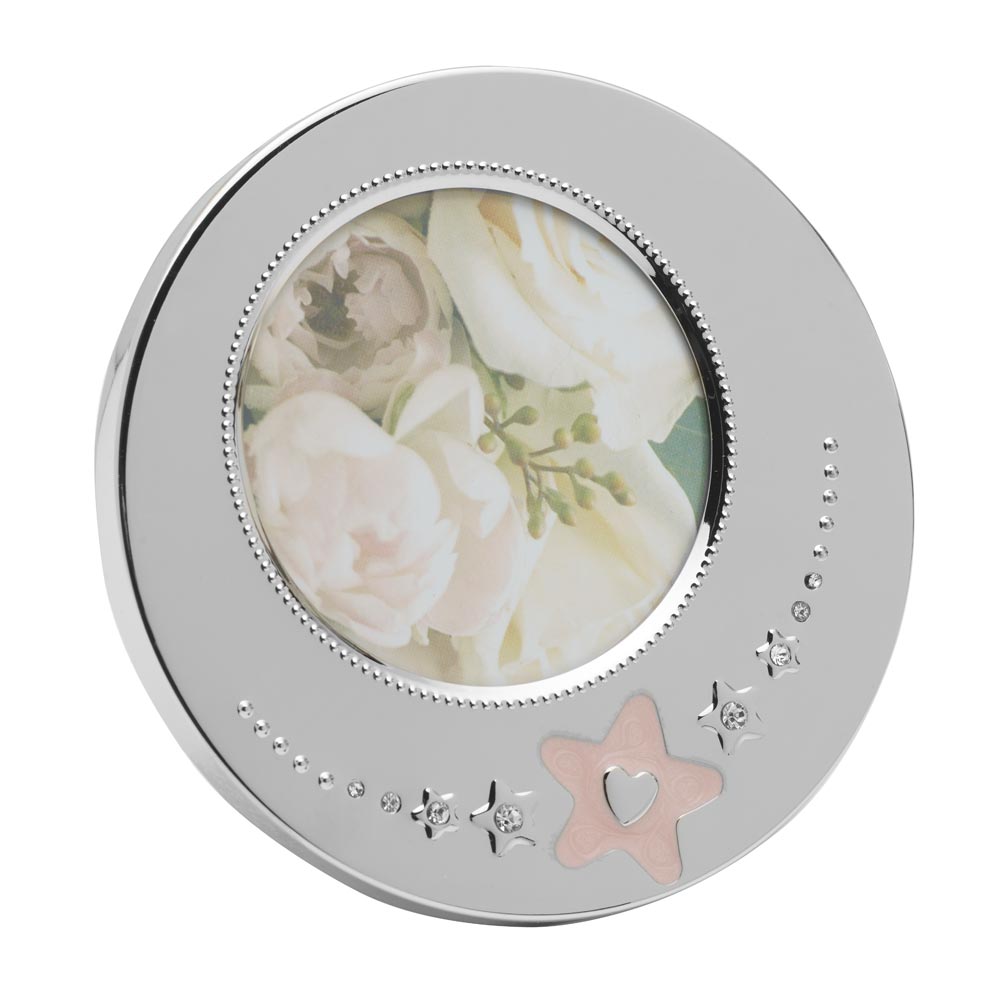 Sterling Collectables: Wallace Baby Pink Star Round Frame