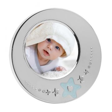 Wallce Baby Blue Star Round Frame image
