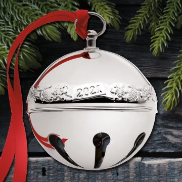 2021 Wallace Sleigh Bell 51st Edition Silverplate Ornament