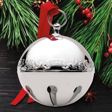 2022 Wallace Sleigh Bell 28th Edition Sterling Ornament image