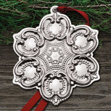 2023 Wallace Snowflake 26th Edition Sterling Ornament image