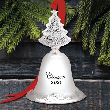 2021 Wallace Grande Baroque Bell 27th Edition Silverplate Ornament image