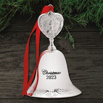 2023 Wallace Grande Baroque Bell 29th Edition Silverplate Ornament image