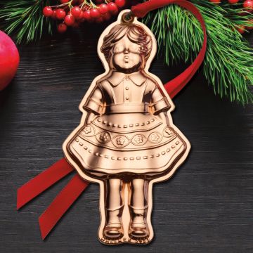 2022 Wallace Vintage Baby Doll 4th Edition Copper Ornament