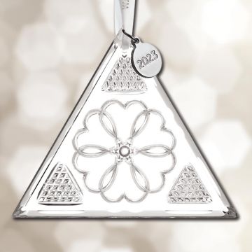 2023 Waterford Times Square Triangle Annual Crystal Ornament