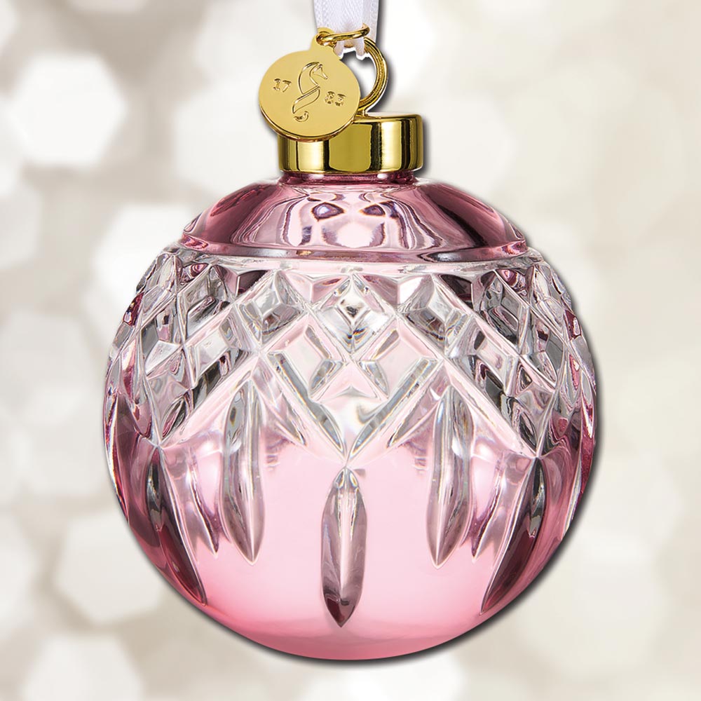 Waterford Lismore Drop Ornament Faith Cranberry