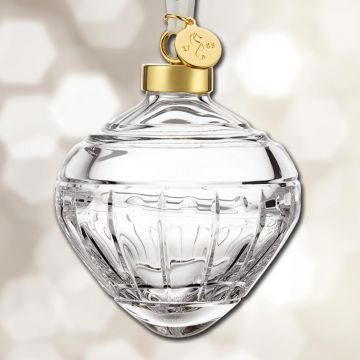 Waterford Winter Wonders Rose Clear Bauble Crystal Ornament