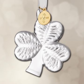 2023 Waterford Mini Shamrock Crystal Ornament