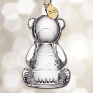 2022 Waterford Baby's First Christmas Bear Crystal Ornament