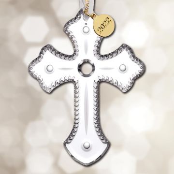 2022 Waterford Cross Annual Crystal Ornament image
