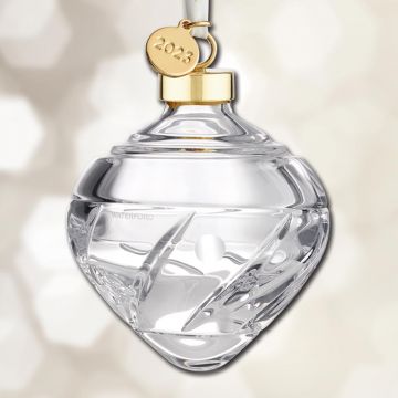 2023 Waterford Winter Wonders Mistletoe Bauble Crystal Ornament