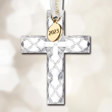 2023 Waterford Cross Annual Crystal Ornament