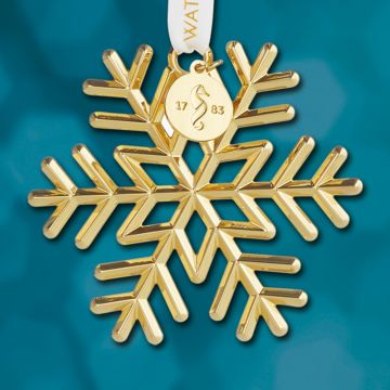 2023 Waterford Snowflake Golden Ornament