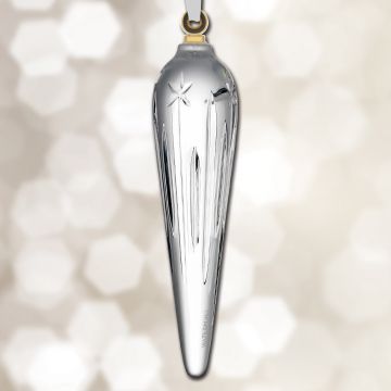 Waterford Winter Wonders Midnight Frost Icicle Crystal Ornament