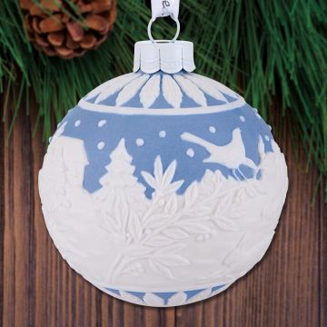 Wedgwood Christmas Countryside Ball Porcelain Ornament