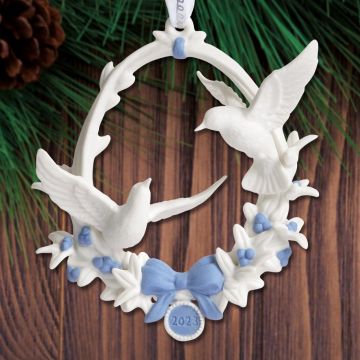 2023 Wedgwood Our First Christmas Porcelain Ornament