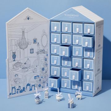 2023 Wedgwood Christmas Advent Calendar Mini Porcelain Ornament Set