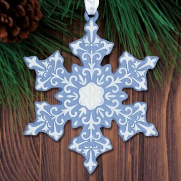 2023 Wedgwood Snowflake Porcelain Ornament