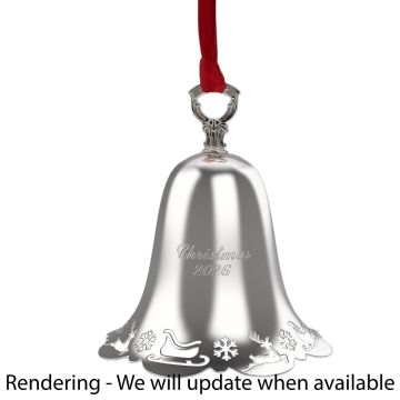2026 Towle Pierced Bottom Bell 47th Edition Silverplate Ornament image