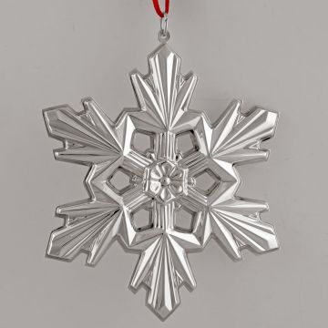 1990 Gorham Snowflake Sterling Ornament Gift Box image
