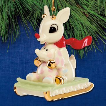 2025 Lenox Rudolph With Misfit Elephant Porcelain Ornament image