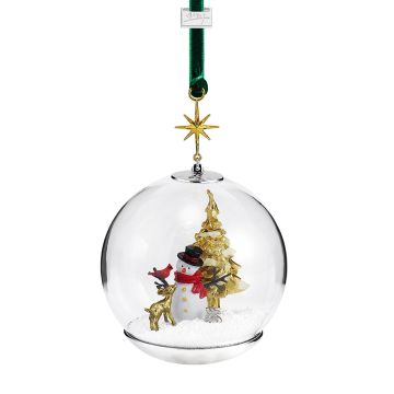 Michael Aram Snowman and Forest Friends Snow Globe Ornament image