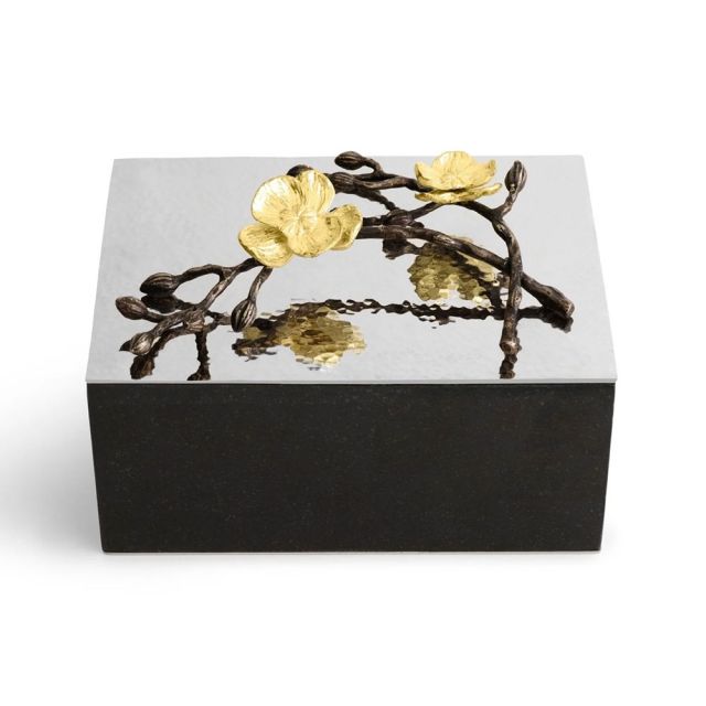 新品 Michael Aram ゴールドオーキッド 箱付 Sterling Collectables: Michael Aram Gold Orchid Urn
