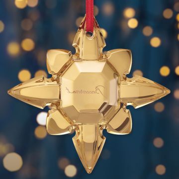 2026 Baccarat Annual Gold Noel Crystal Ornament