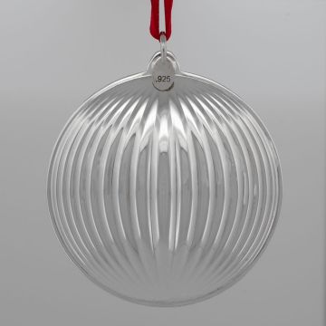 Bailey Banks & Biddle Fluted Ball Sterling Ornament image