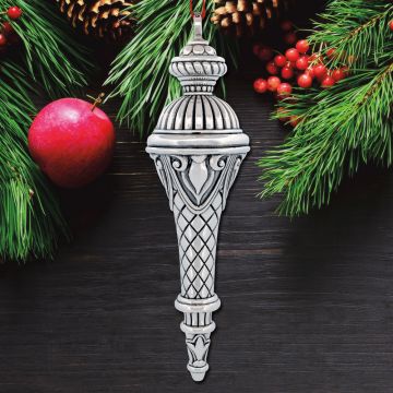 2025 Barrett + Cornwall Regency Finial Drop Sterling Ornament image
