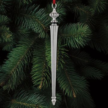2024 Barrett + Cornwall Snowdonia Icicle Sterling Ornament image