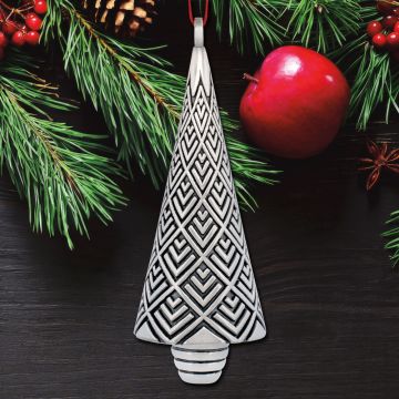 2025 Barrett + Cornwall Nordic Tree Sterling Ornament image