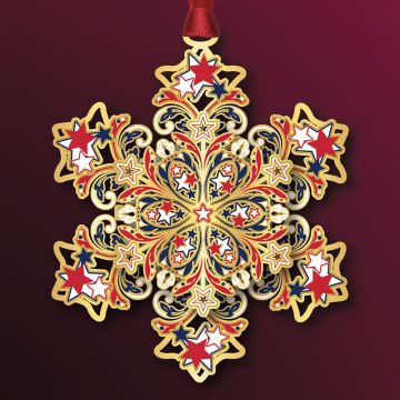 2025 Beacon Design Americana Snowflake Ornament image