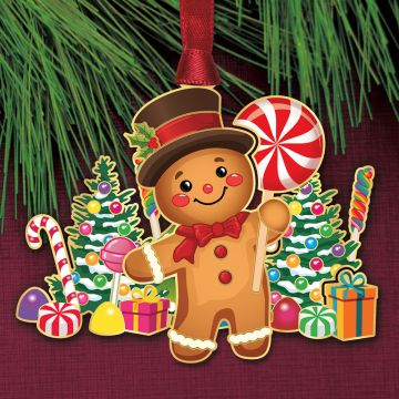 2026 Beacon Design Gingerbread Man Scene Ornament image