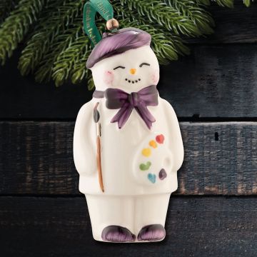 2024 Belleek Artist Snowman Porcelain Ornament image