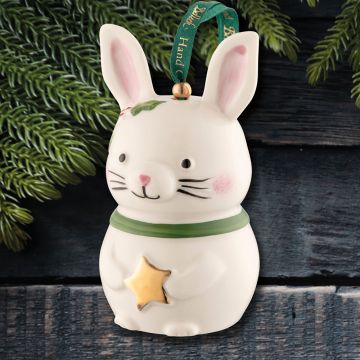 Belleek Bunny Porcelain Ornament image