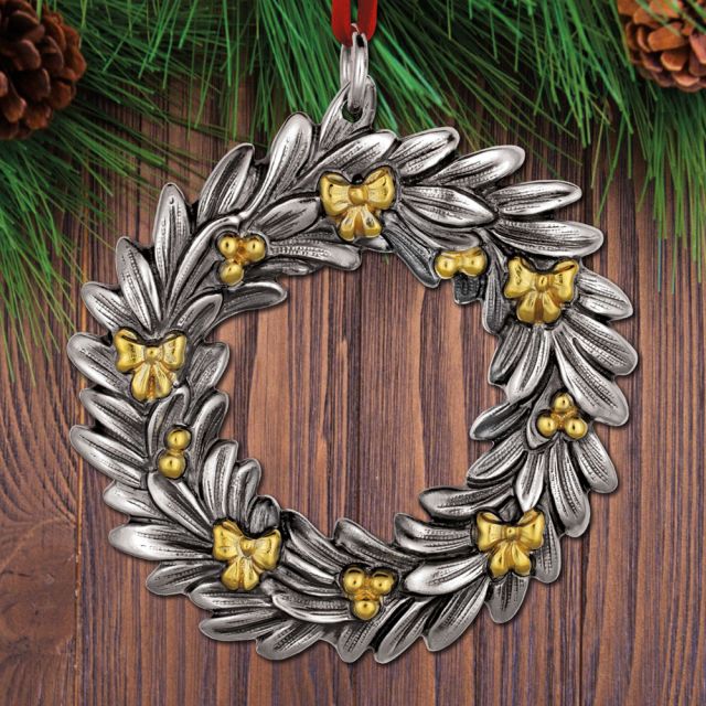 Sterling Collectables: 2024 Buccellati Wreath Annual Sterling Ornament