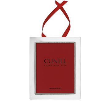 Cunill Tiffany Bead Sterling Photo Frame Ornament image