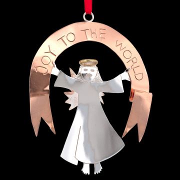 Emilia Castillo Joy to the World Sterling Ornament image