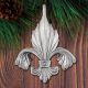 2024 Galvanique Fleur de Lis 5th Edition Sterling Ornament