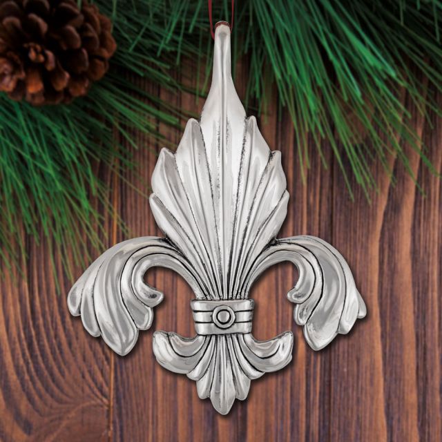 2024 Galvanique Fleur de Lis 5th Edition Sterling Ornament