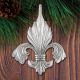 2024 Galvanique Fleur de Lis 5th Edition Sterling Ornament