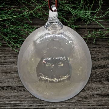 Glass Eye Silver Wishes Ornament image