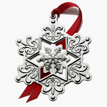 2009 Gorham Snowflake Sterling Ornament image