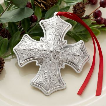 2026 Gorham Cross 13th Edition Sterling Ornament image